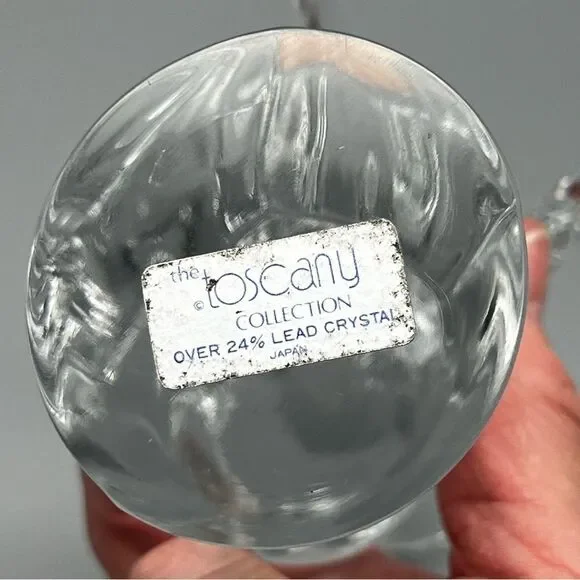 The Toscany Collection 24% Lead Crystal Clear Solid Angel Figurine 9” Japan - Picture 7 of 7